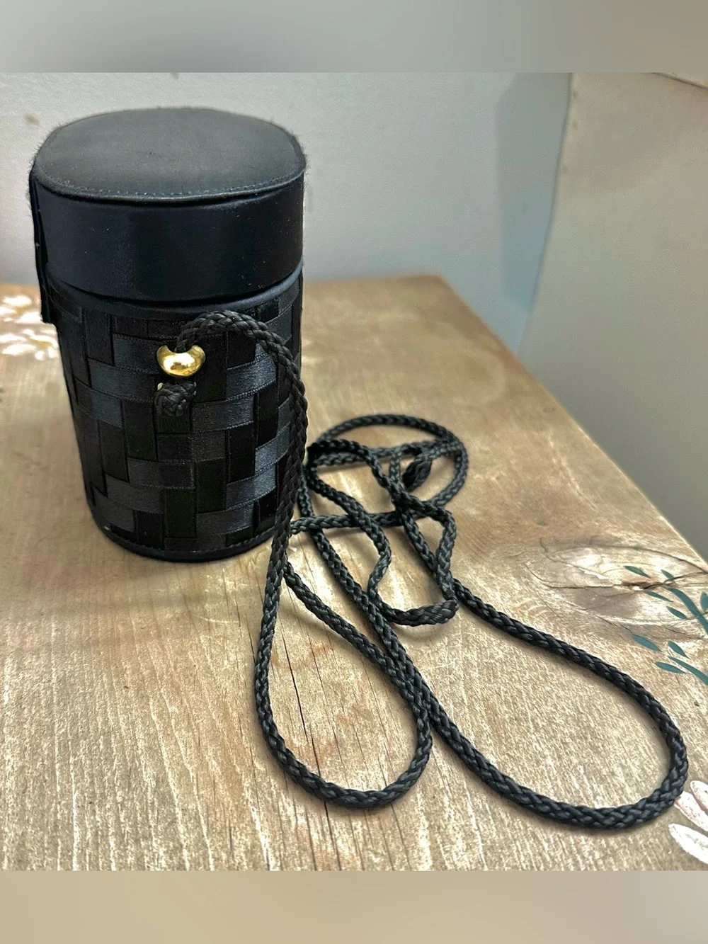 vintage cylinder evening box purse
